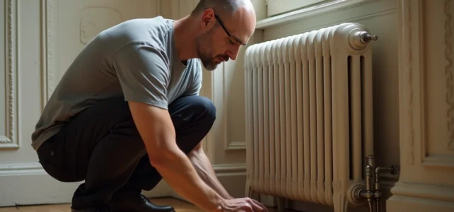 Installer un pied pour radiateur en fonte sans percer : guide pratique étape par étape