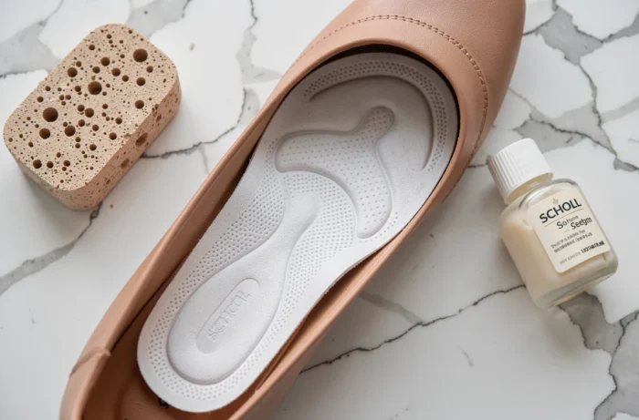 Semelle orthopédique Scholl avec soutien de la voûte plantaire pour le soin des pieds